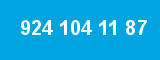 924 104 11 87